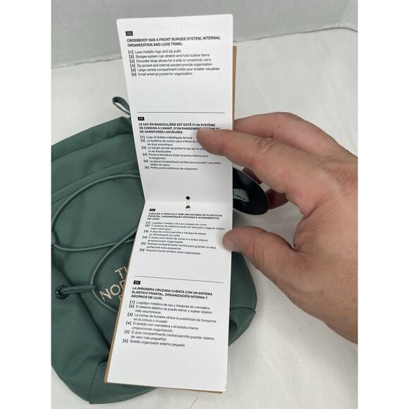 The North Face Jester Crossbody Luxe Bag Dark Sage(Green)/Burnt Gold New W Tags - Picture 9 of 11